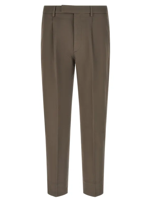 Tailored Trousers Pants Brown made by Ermenegildo Zegna
