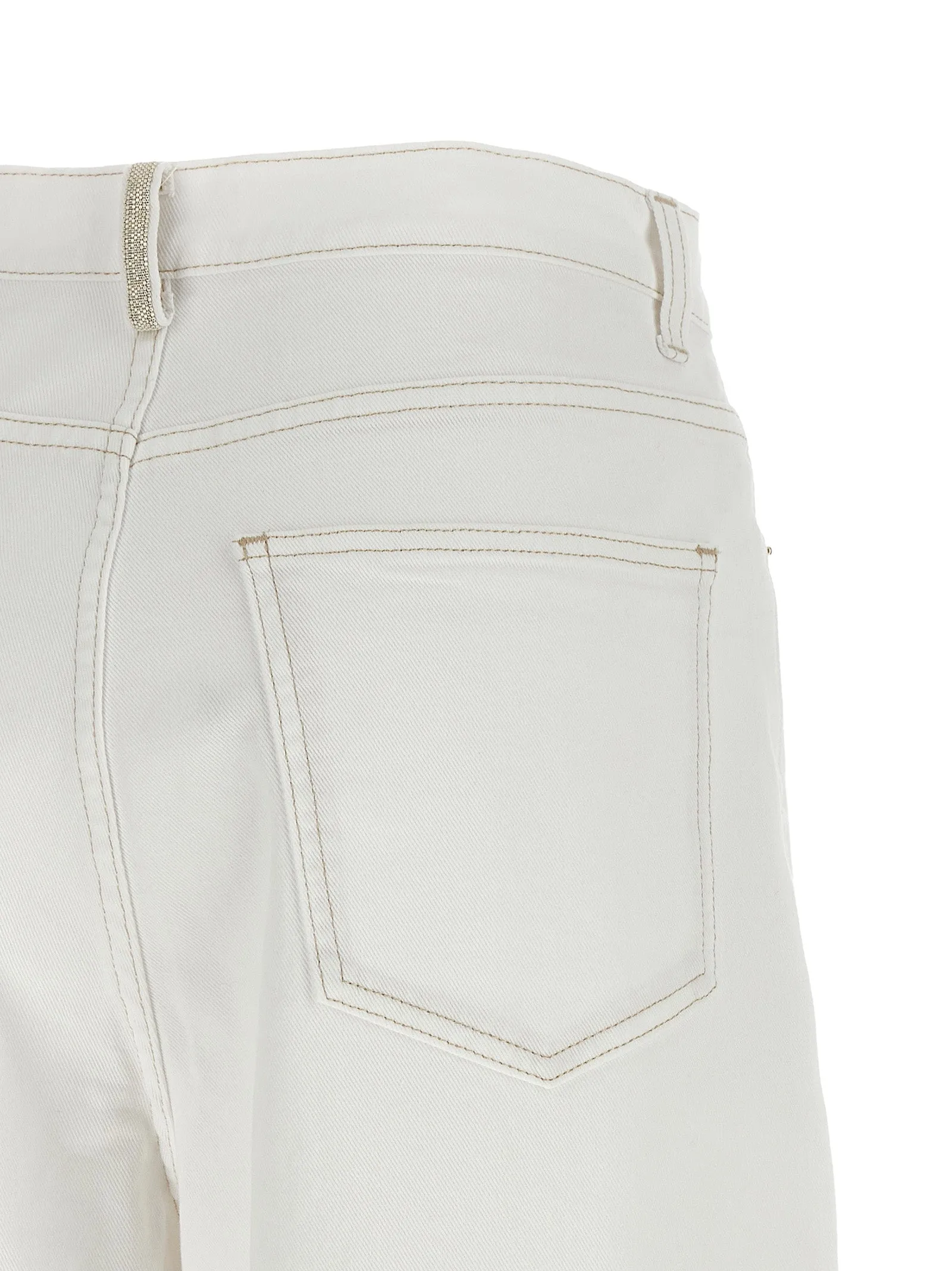 High Waist Jeans White sold by Wanan Luxury product image thumbnail 4