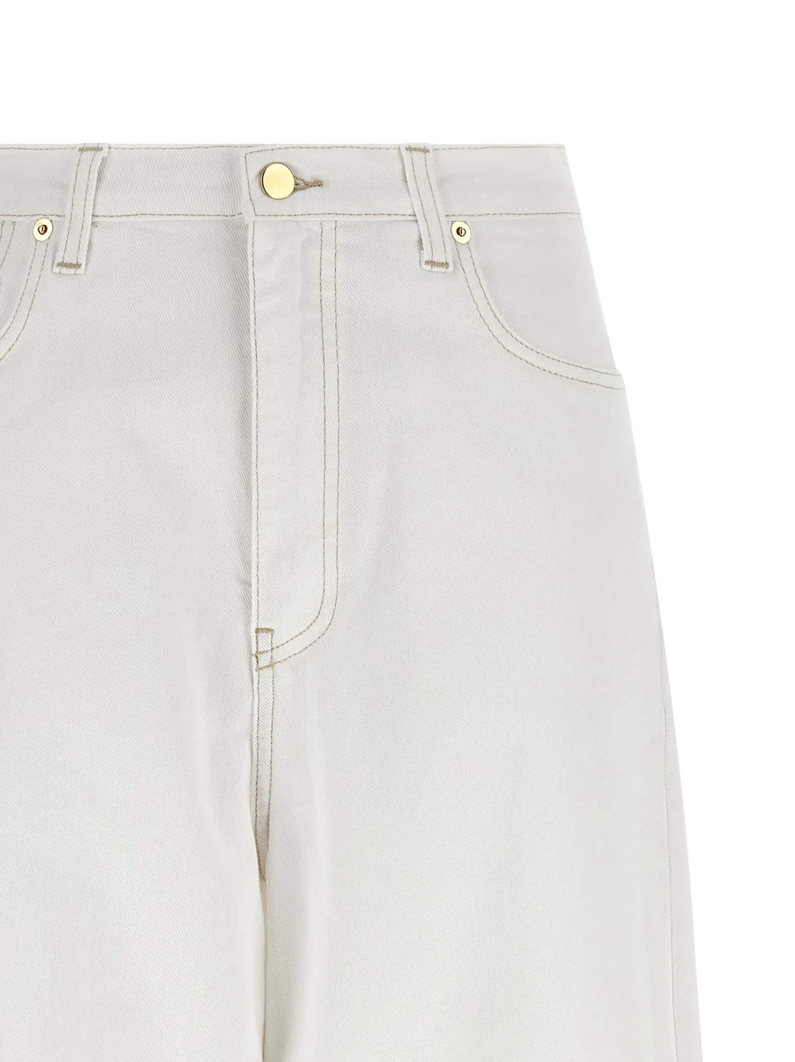 High Waist Jeans White sold by Wanan Luxury product image thumbnail 3