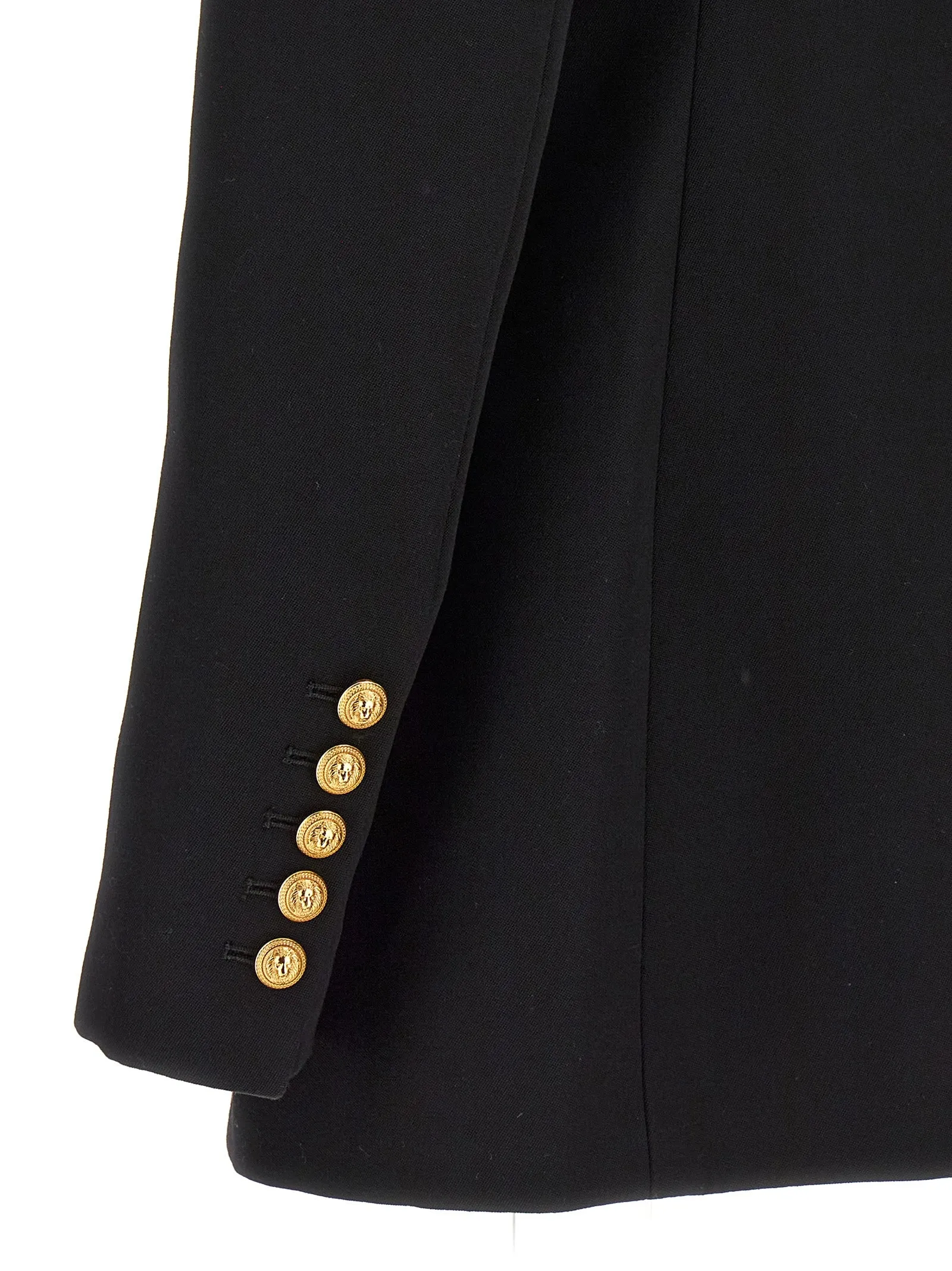 Logo Button Double-Breasted Blazer Blazers Black sold by Wanan Luxury product image thumbnail 4