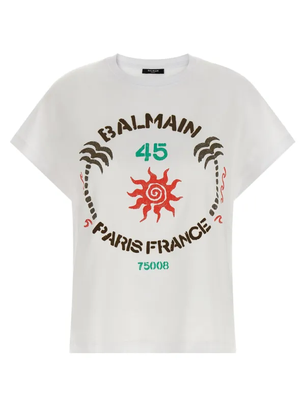 Club 45 T-Shirt White made by Balmain