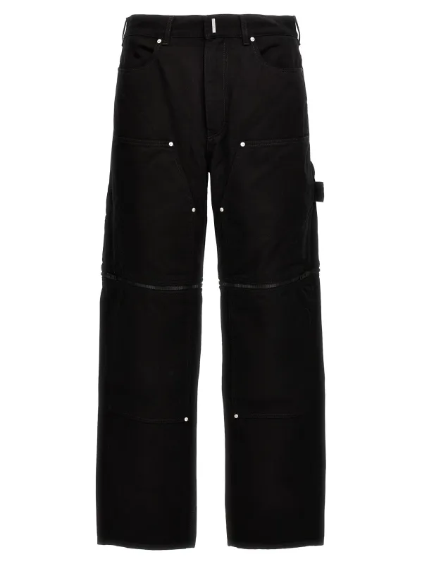 Zip Off Carpenter Jeans Black made by Givenchy