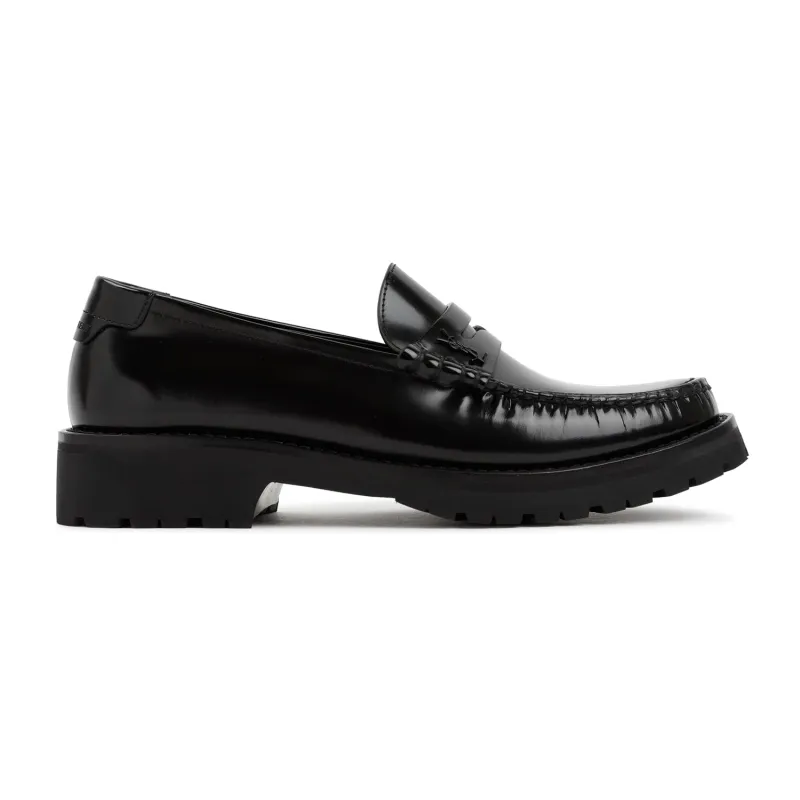 Loafers Black made by Yves Saint Laurent