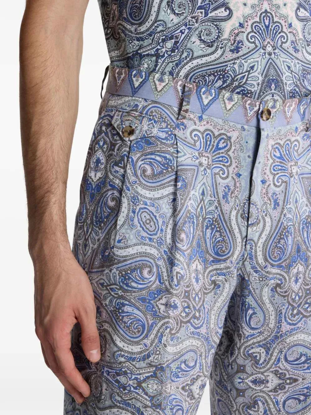 Paisley Print Shorts sold by Wanan Luxury product image thumbnail 4