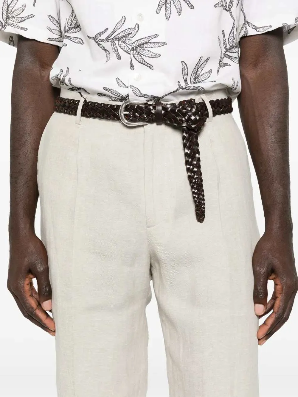Pleated Trousers With Belt Loops sold by Wanan Luxury product image thumbnail 5