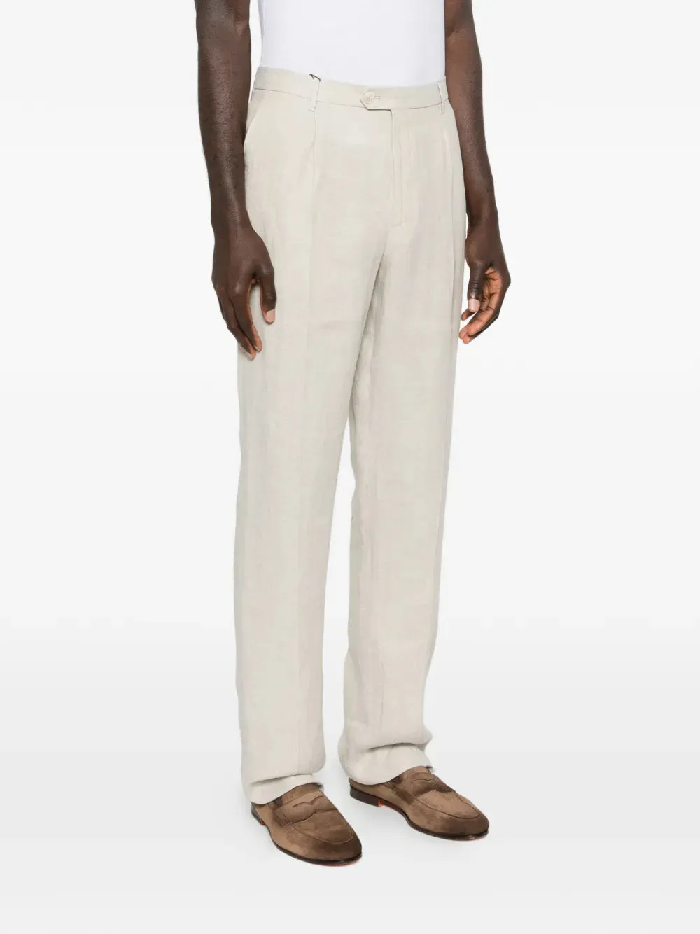 Pleated Trousers With Belt Loops sold by Wanan Luxury product image thumbnail 3