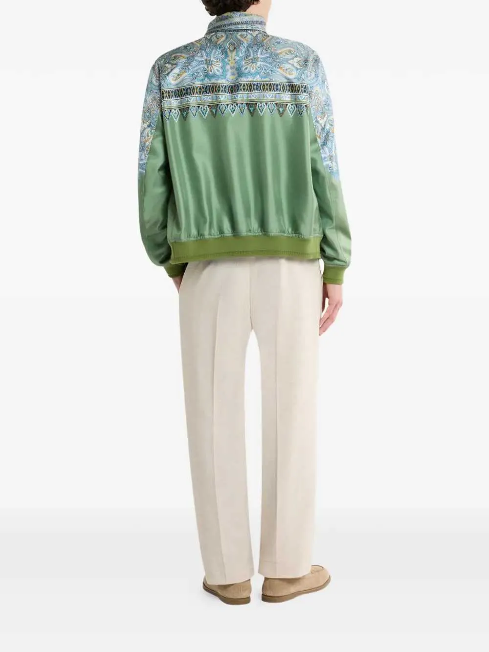 Bomber Jacket With Paisley Print sold by Wanan Luxury product image thumbnail 3