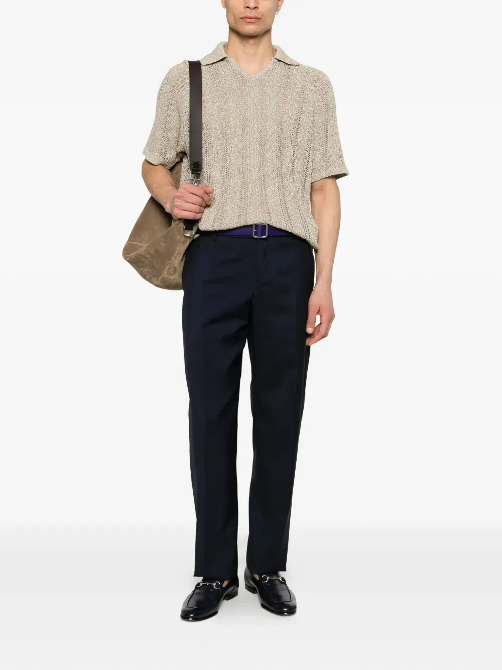 Wool Canvas Tailored Trousers sold by Wanan Luxury product image thumbnail 2