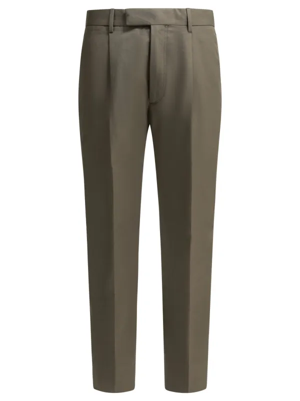 Tailored Pants Trousers Brown sold by Wanan Luxury