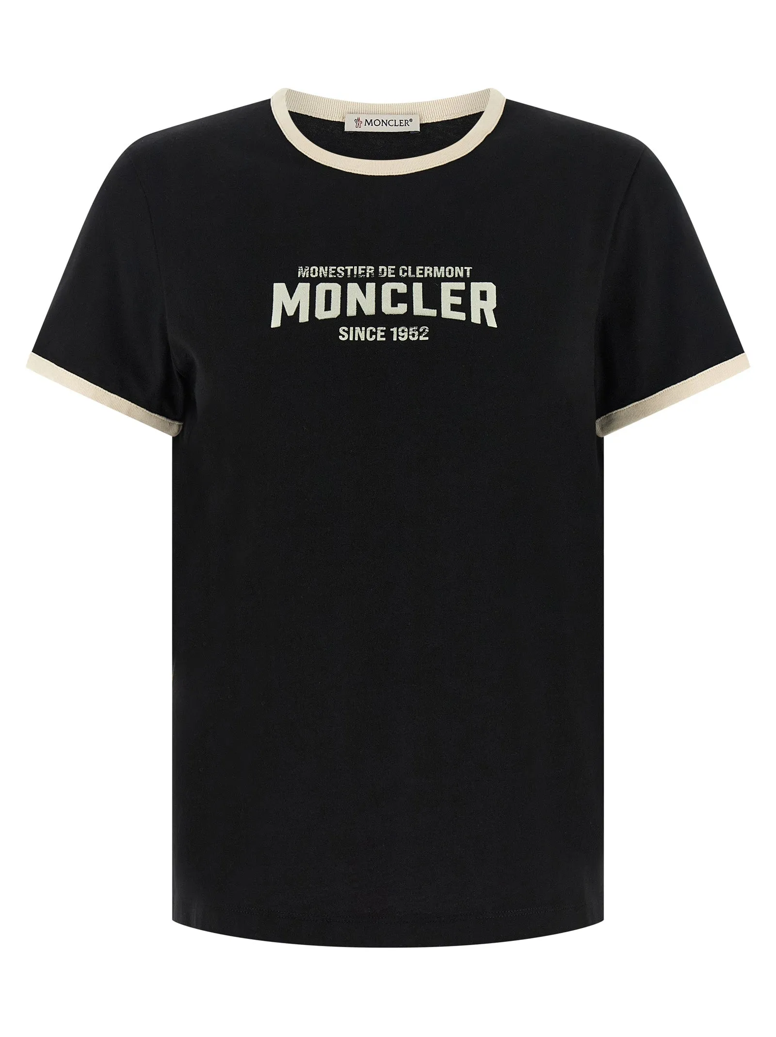 Flocked Logo T-Shirt Black sold by Wanan Luxury