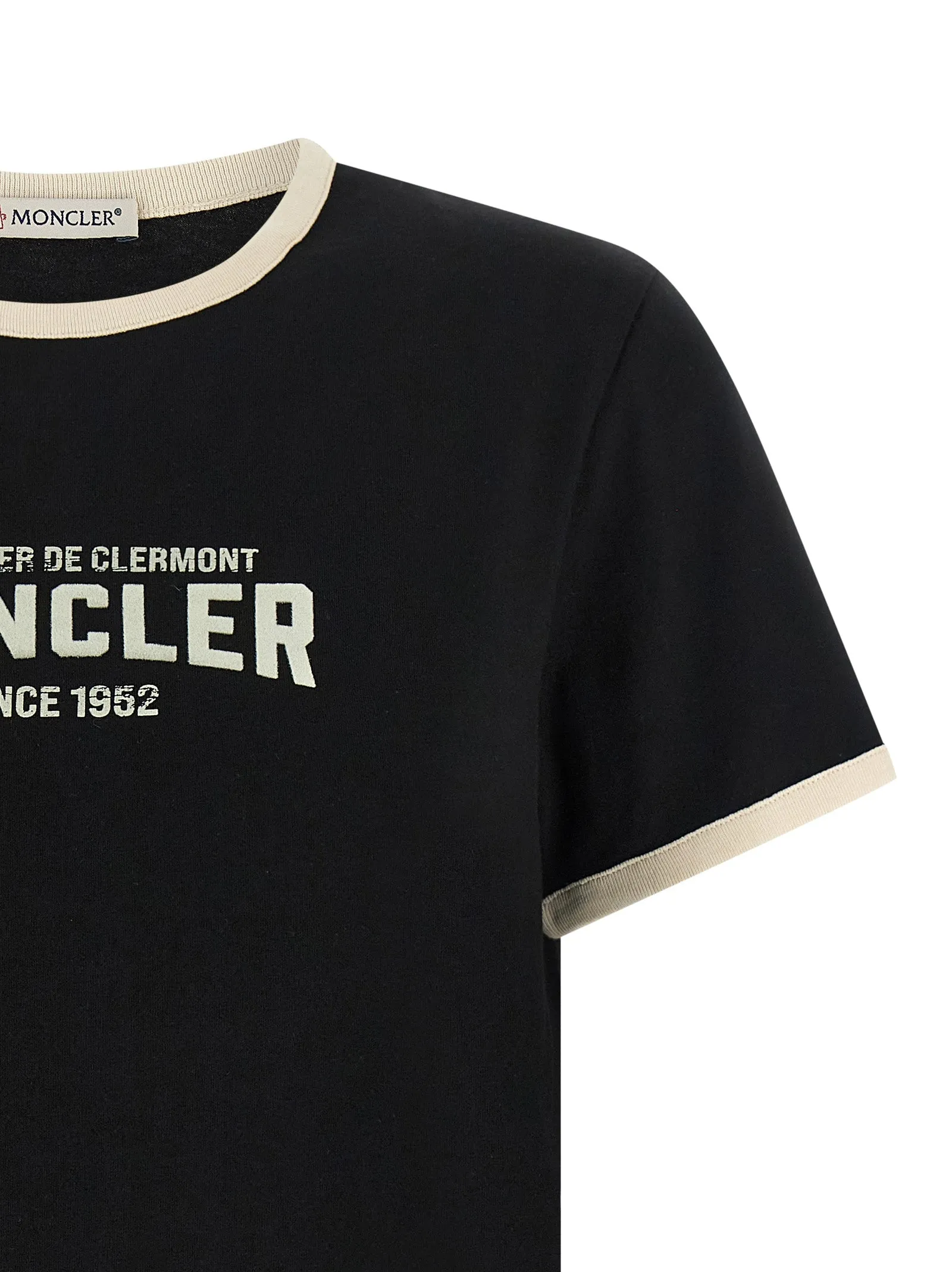 Flocked Logo T-Shirt Black sold by Wanan Luxury product image thumbnail 3