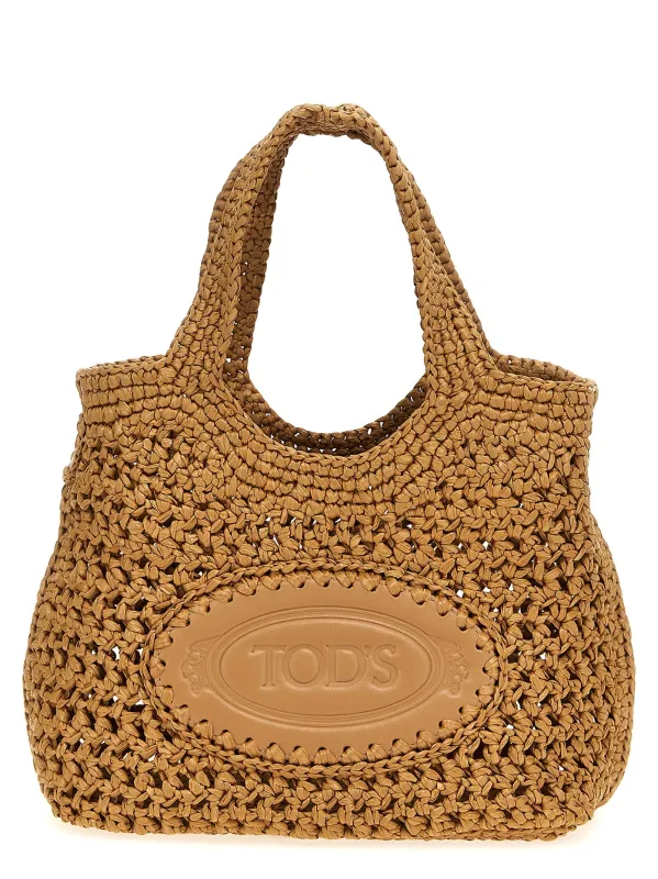 Small Raffia Shopping Bag Tote Bag Beige sold by Wanan Luxury