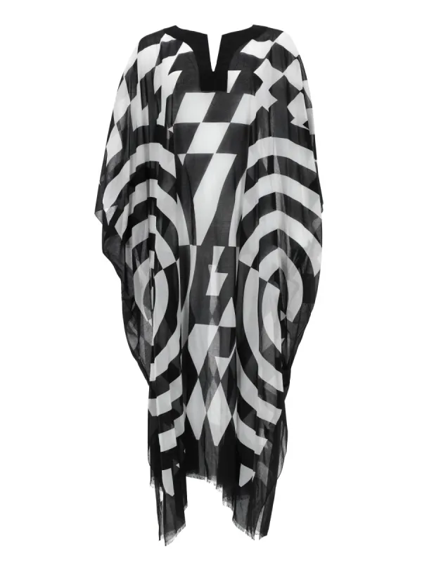 Caftan With Print made by Dries Van Noten