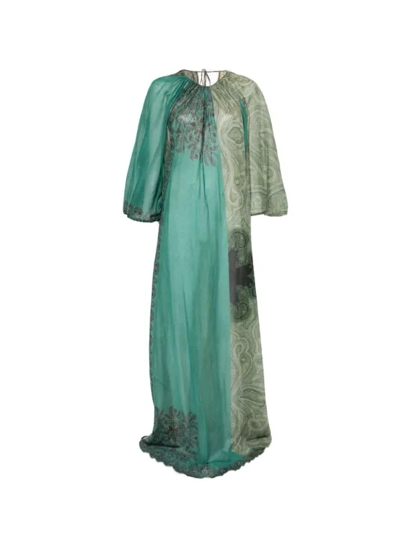 Pritned Cotton And Silk Dress sold by Wanan Luxury