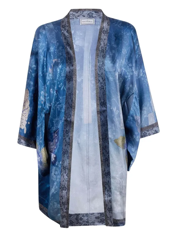 Printed Silk Kimono made by Pierre-Louis Mascia