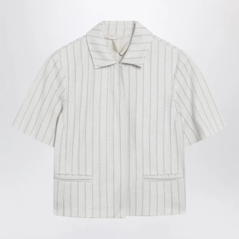 Pinstripe Piqué Jersey Jacket made by MaxMara