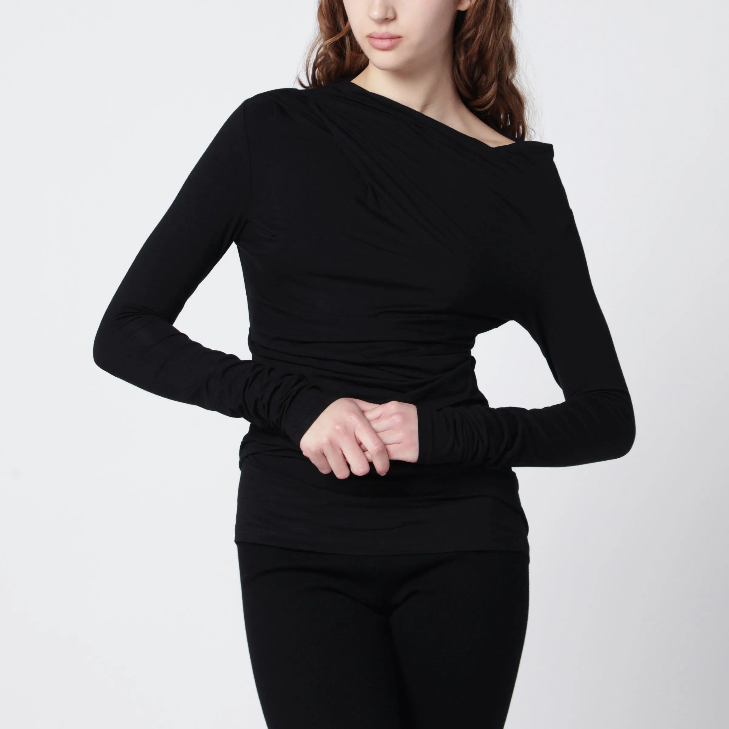 Black Twist Top sold by Wanan Luxury