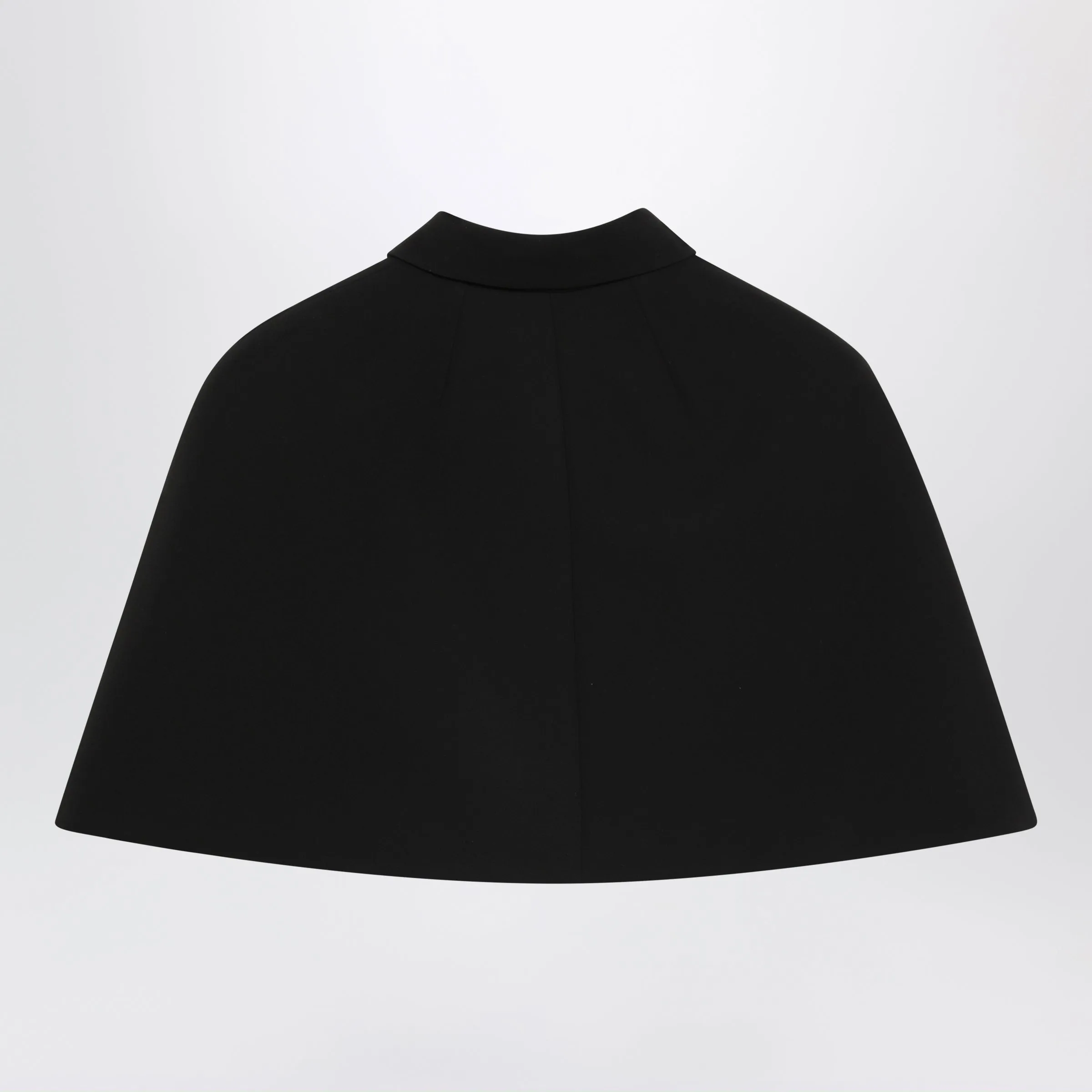 Black Cropped Cady Cape sold by Wanan Luxury product image thumbnail 2