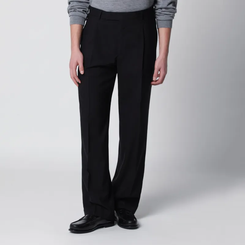 Black Wool Trousers made by PT TORINO
