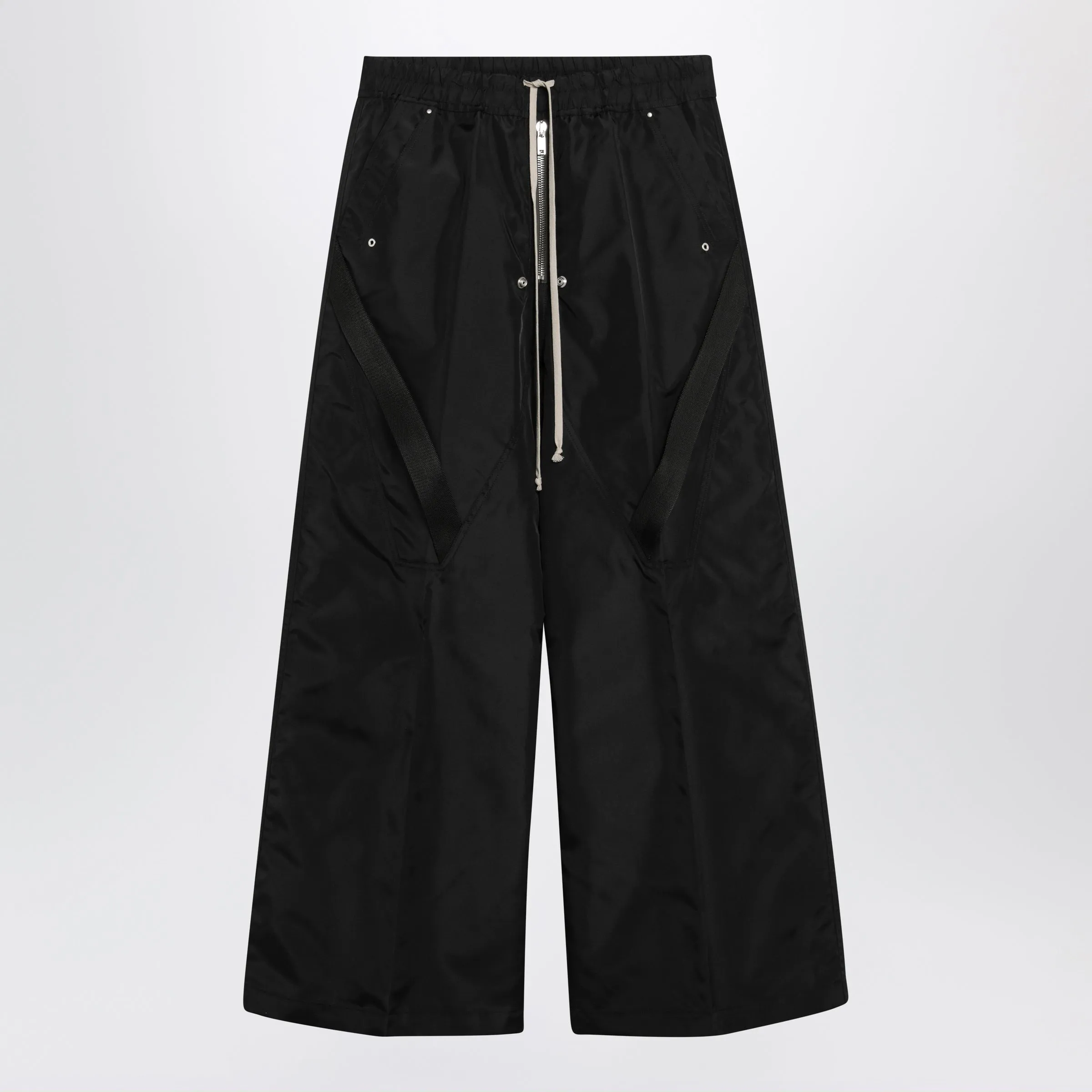 Black Strapped Wide Bela Pants sold by Wanan Luxury