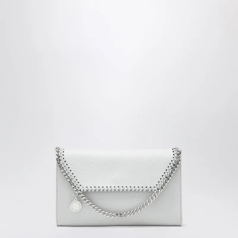 Pearl Grey Falabella Shoulder Wallet Bag made by Stella McCartney