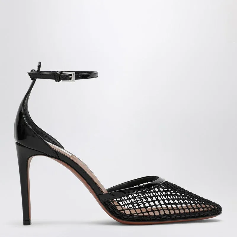 High Black Mesh Pumps sold by Wanan Luxury