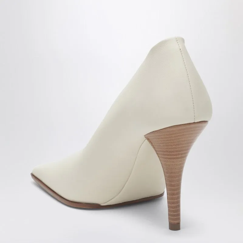 Soft Square Ivory Pumps sold by Wanan Luxury product image thumbnail 2
