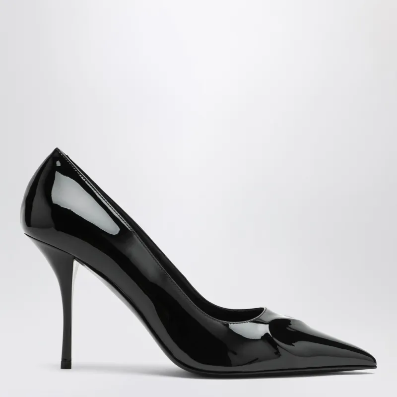 Pumps Le Coeur 3 D 90 In Black Varnish made by Alaia