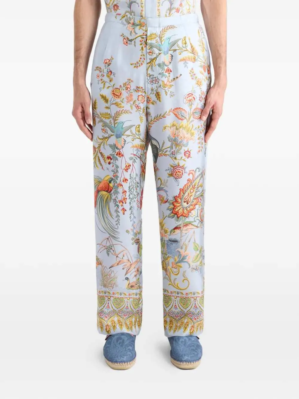 Printed Silk Trousers sold by Wanan Luxury product image thumbnail 2