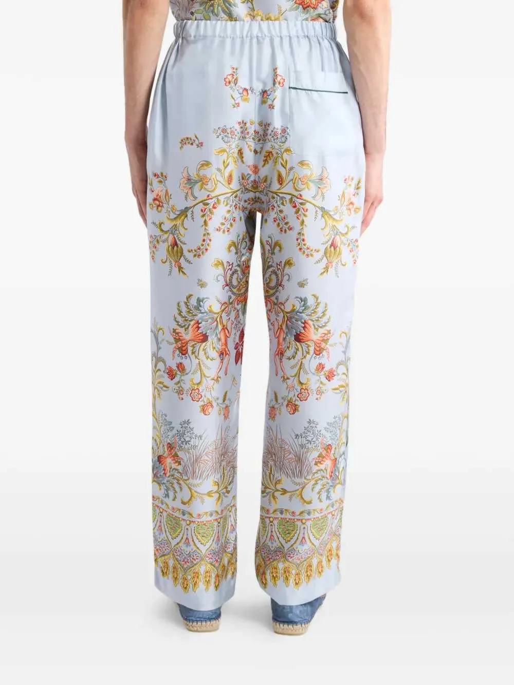 Printed Silk Trousers sold by Wanan Luxury product image thumbnail 3