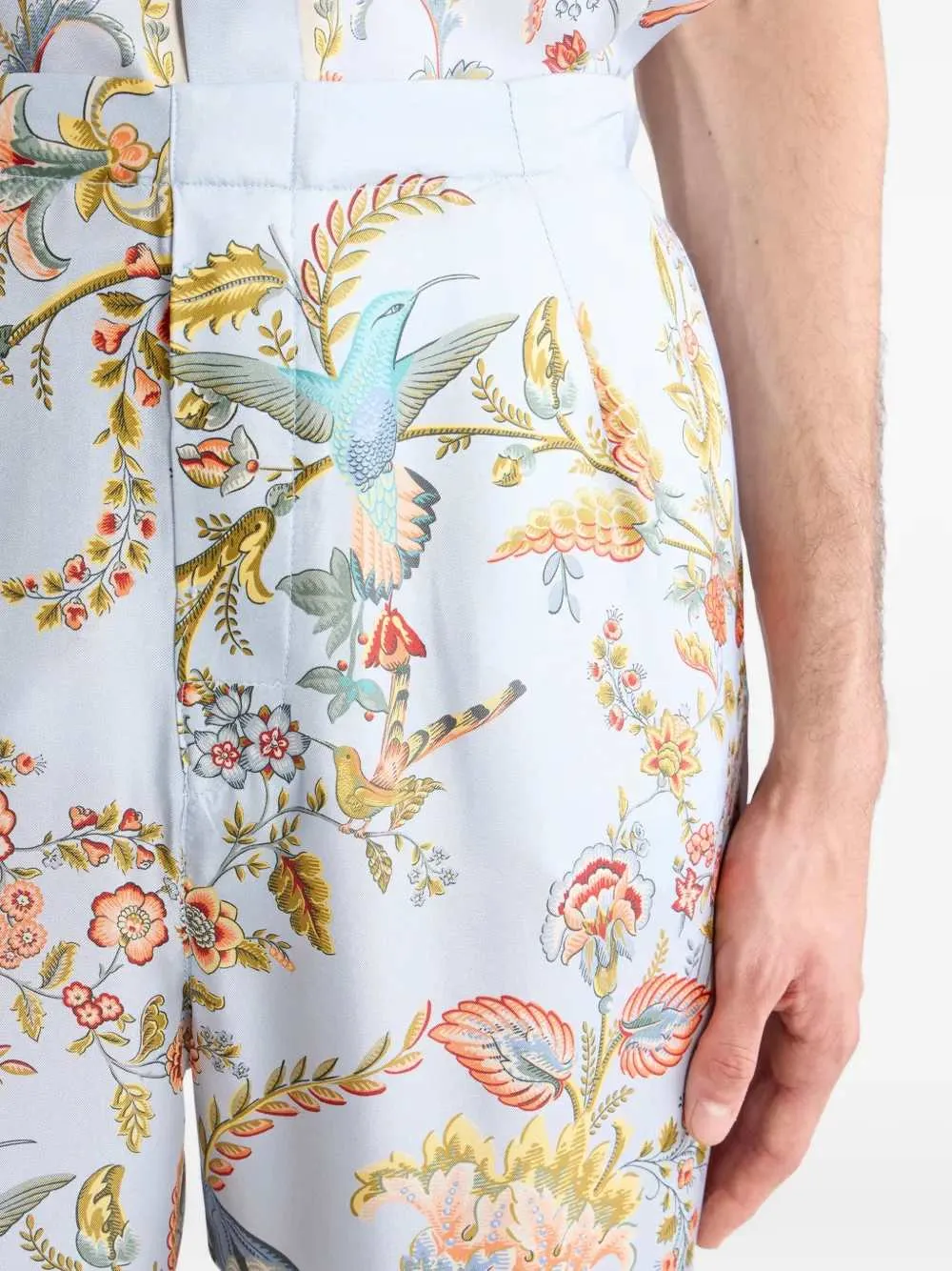 Printed Silk Trousers sold by Wanan Luxury product image thumbnail 4