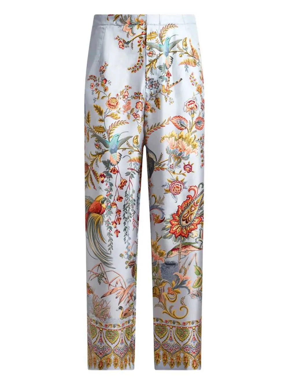 Printed Silk Trousers sold by Wanan Luxury