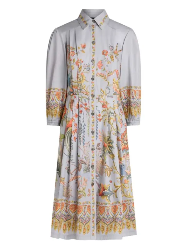 Floral Print Shirt Dress made by Etro