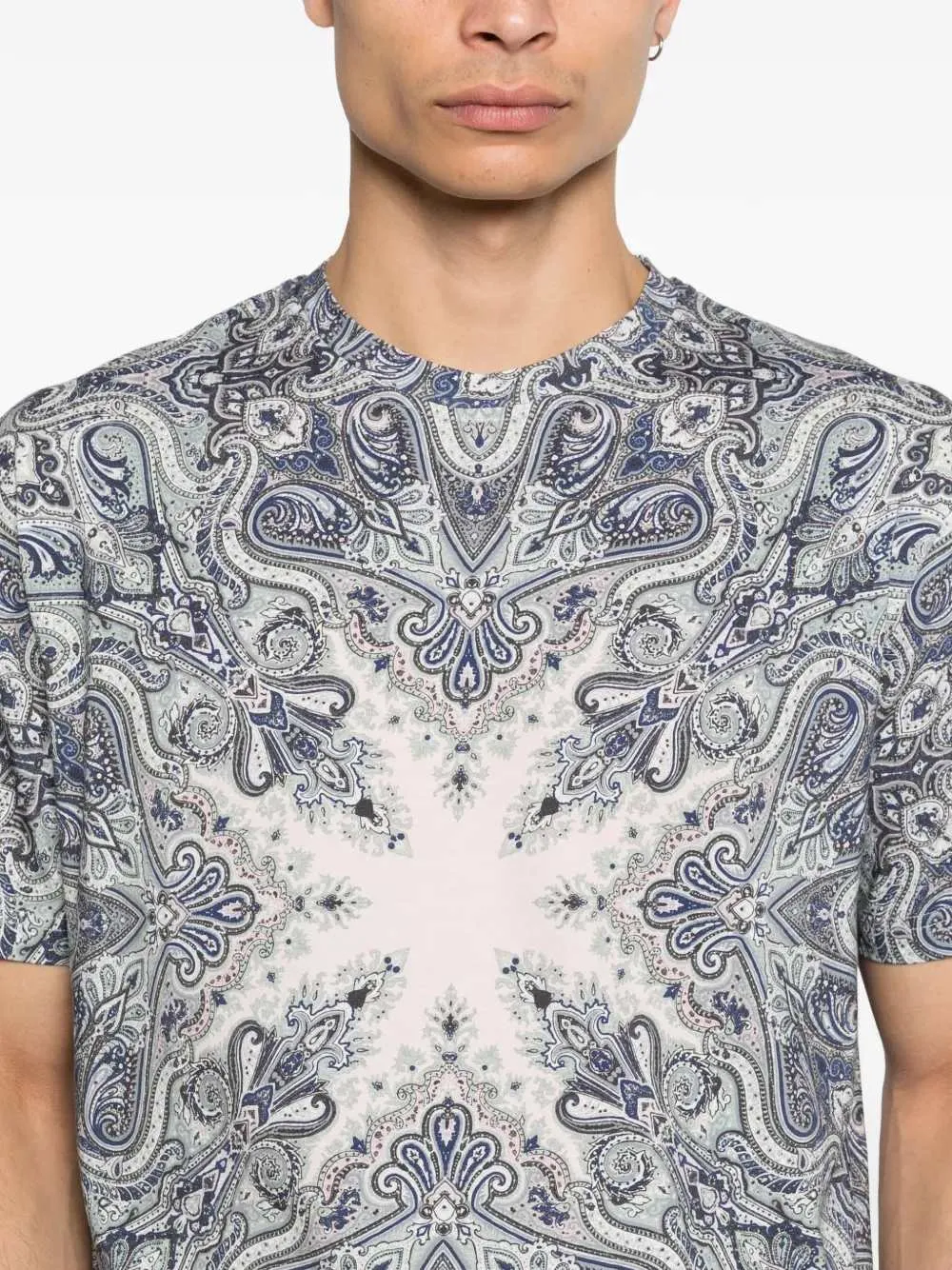 Paisley Print T-Shirt sold by Wanan Luxury product image thumbnail 5