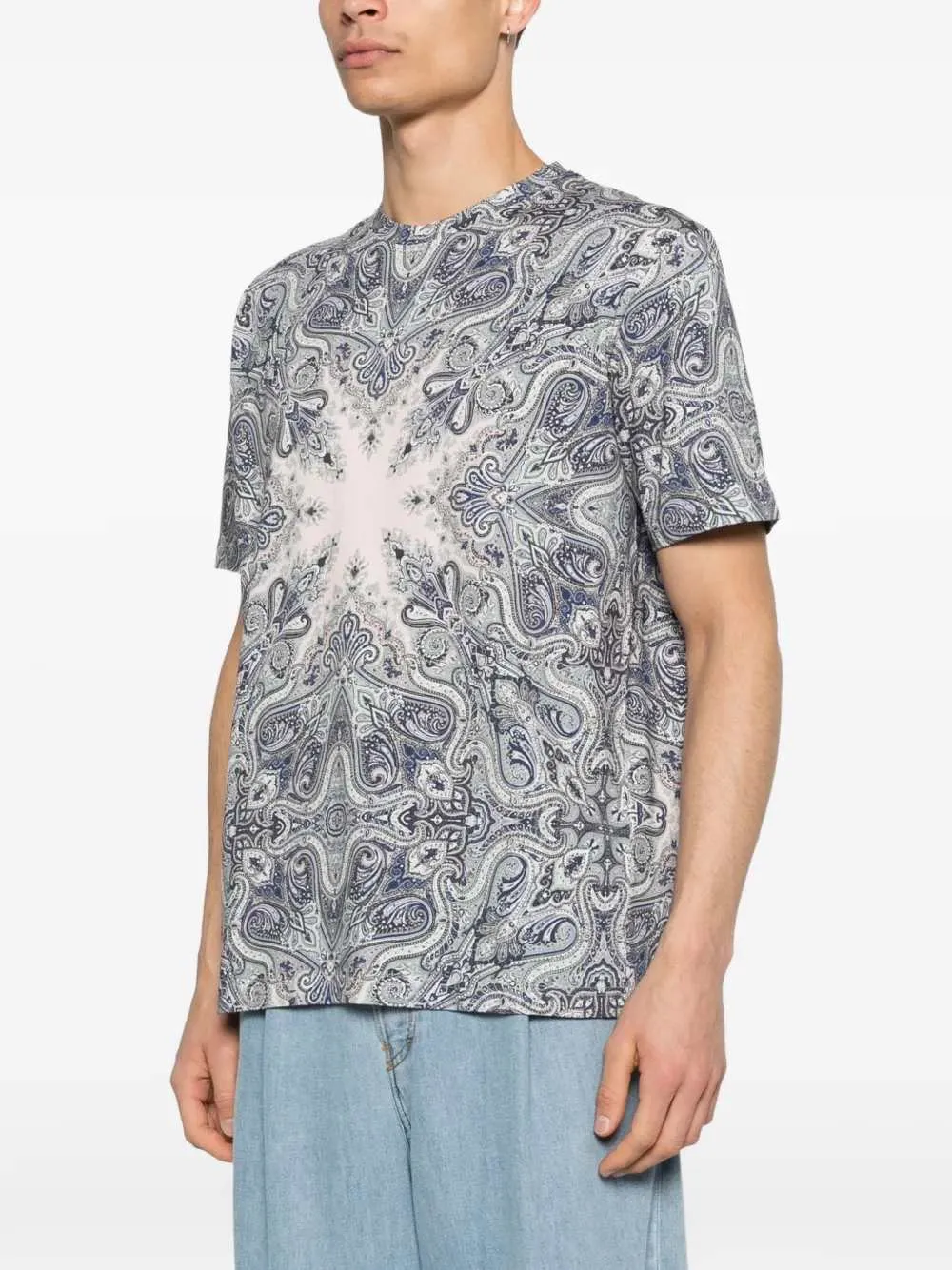 Paisley Print T-Shirt sold by Wanan Luxury product image thumbnail 3