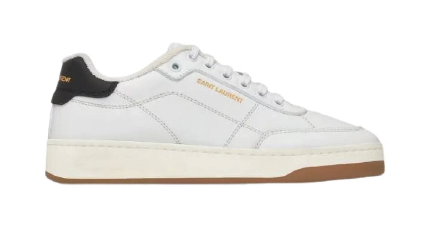 Flat Shoes Blanc Optique/Nero made by Yves Saint Laurent