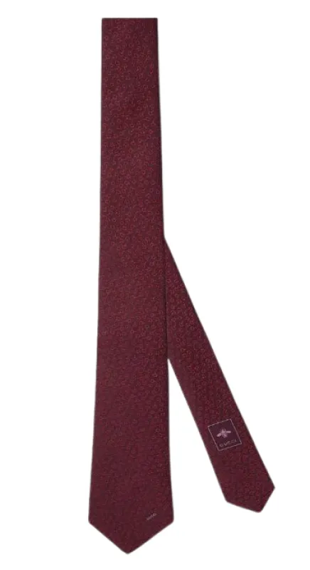 Ties Marroni made by Gucci