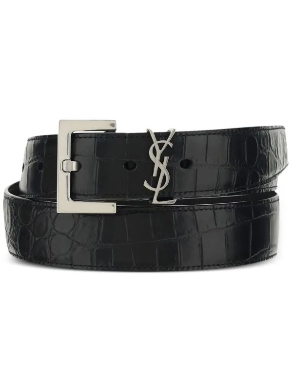 Belts Blacks And Greys made by Yves Saint Laurent