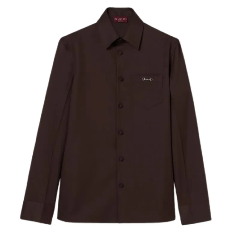 Shirts Black Brown made by Gucci