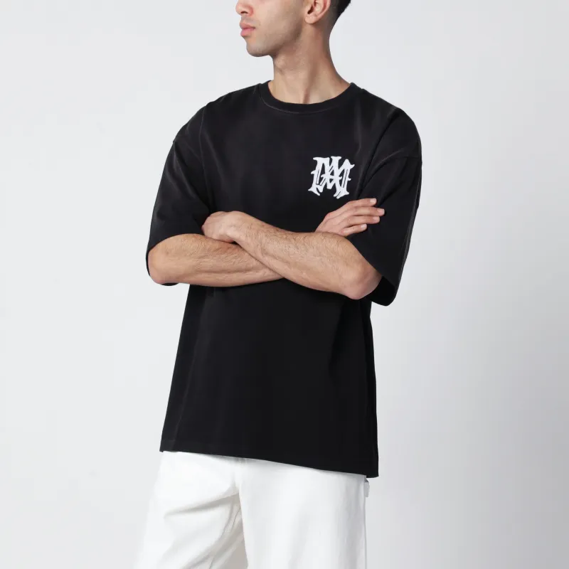 Black Hollywood Cotton T-Shirt made by AMIRI