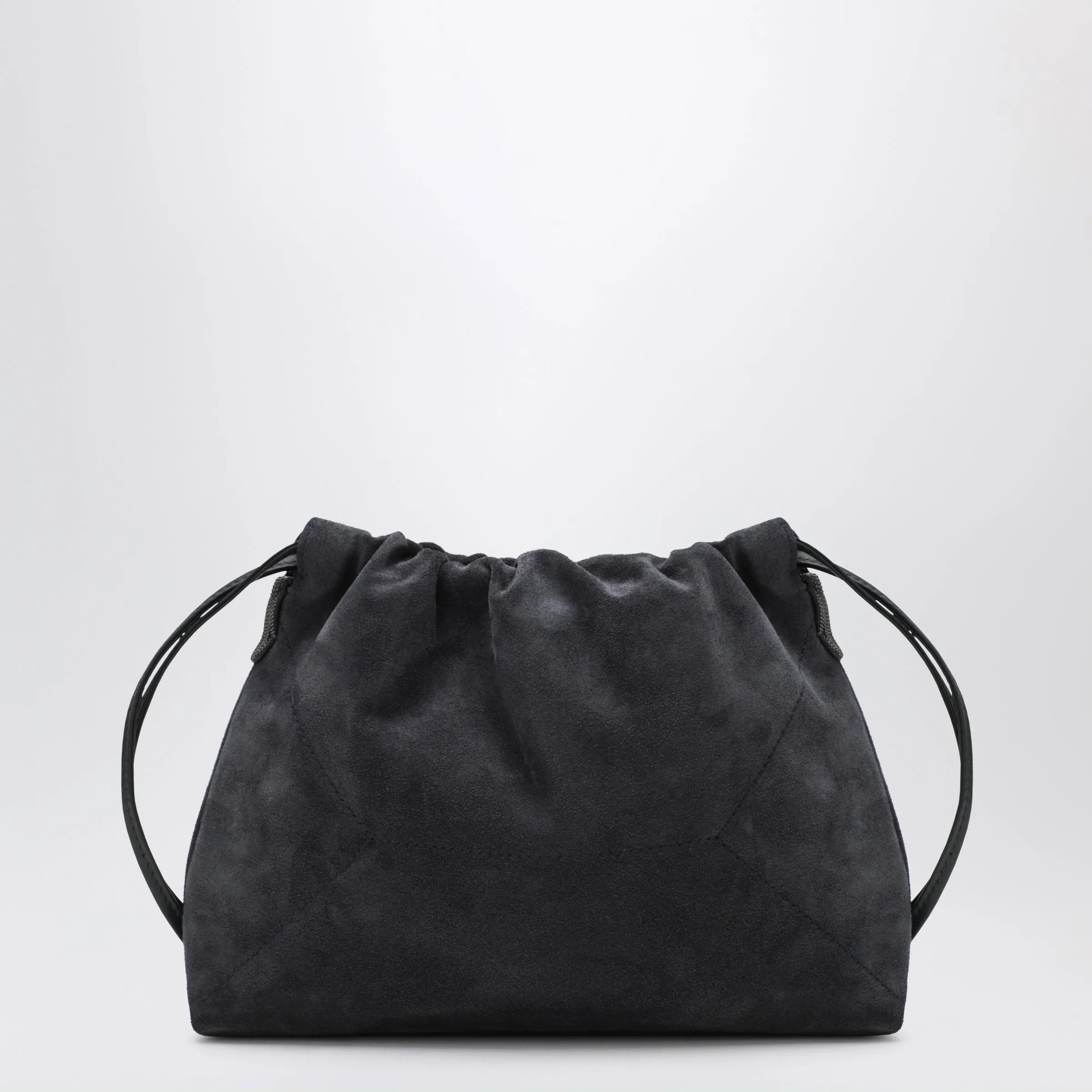 Bc Duo Pouch Midnight Blue Suede Bag With Monile Detail sold by Wanan Luxury product image thumbnail 2