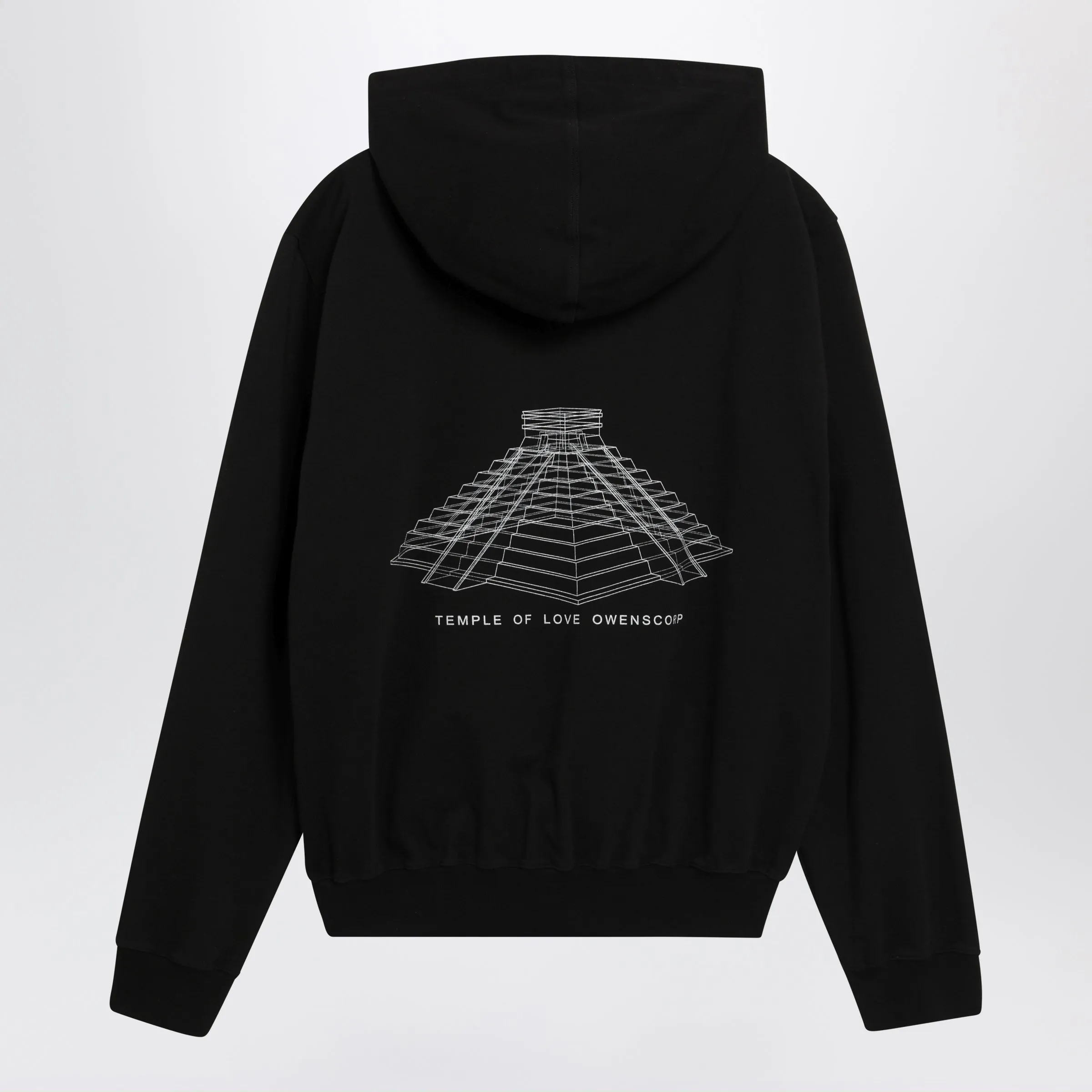 Black Hoodie With Logo Print sold by Wanan Luxury product image thumbnail 2