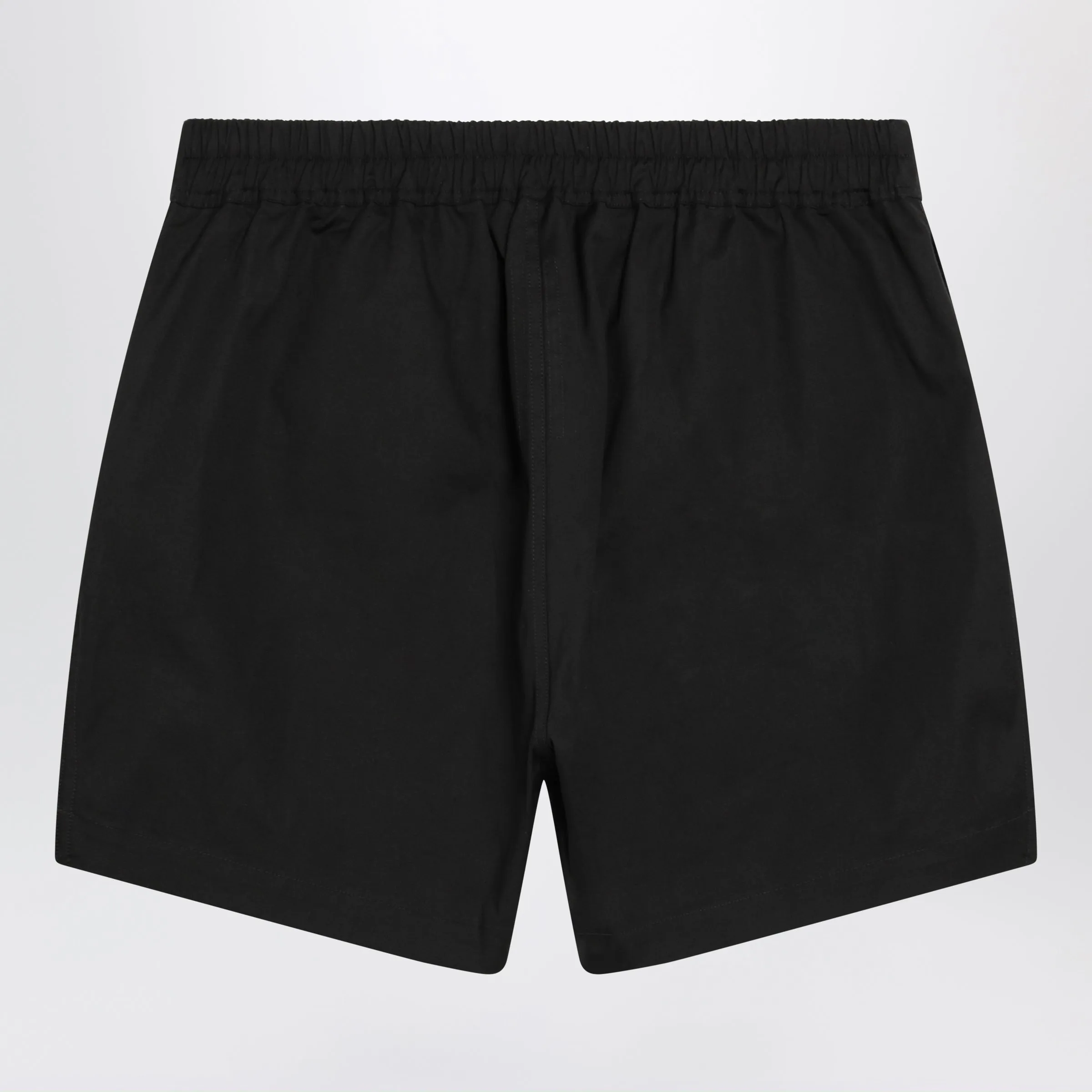 Black Drawstring Shorts In Cotton Poplin sold by Wanan Luxury product image thumbnail 2