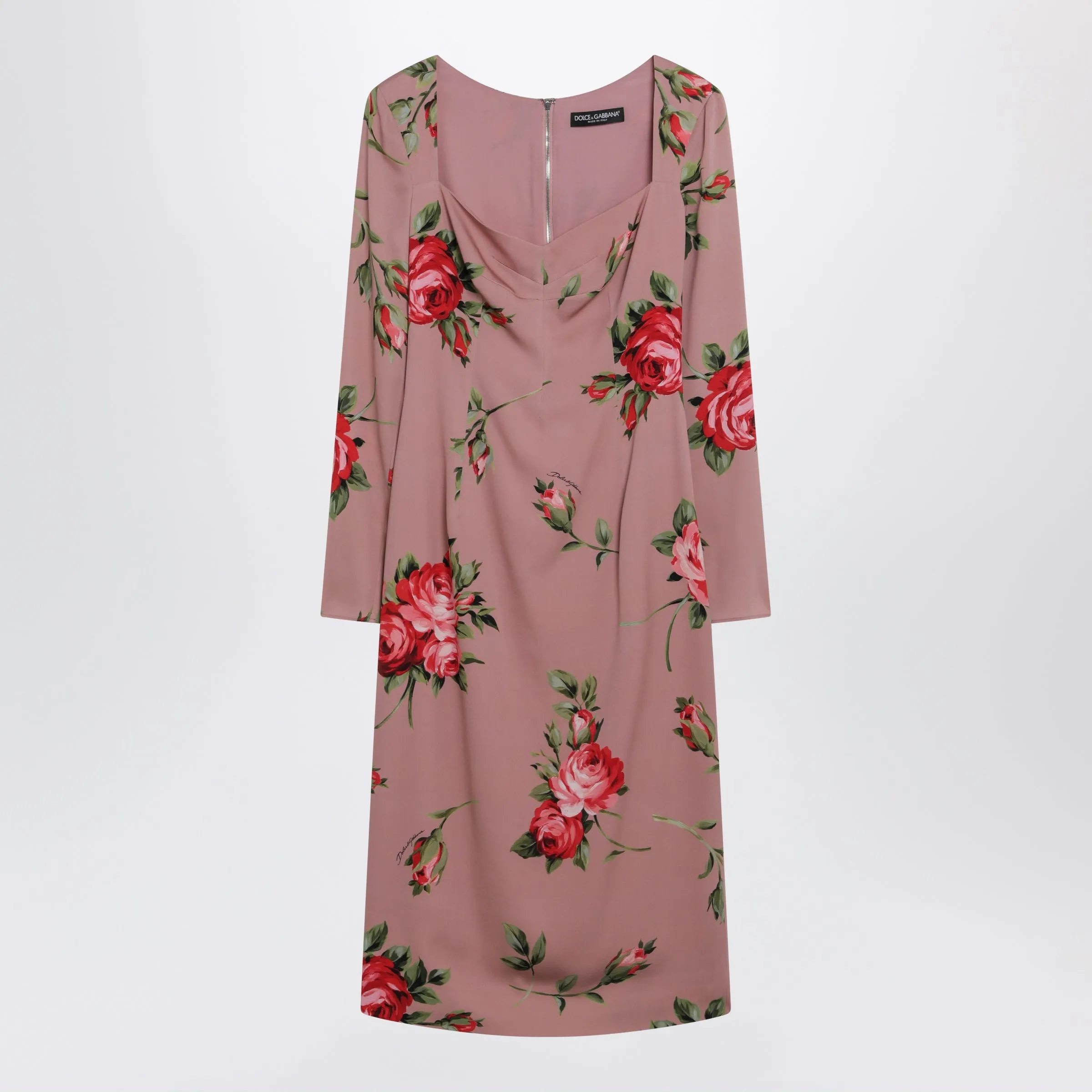 Bouquet Rose Print Sheath Dress sold by Wanan Luxury