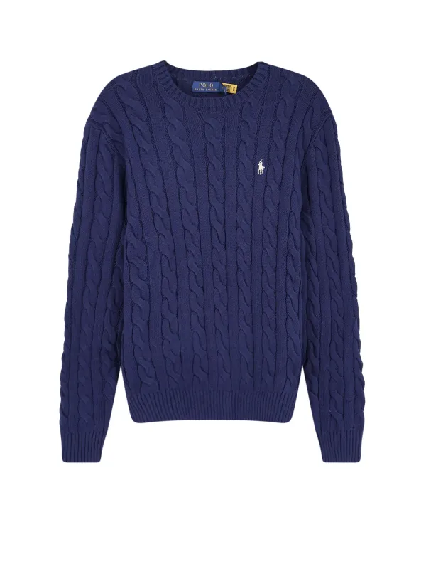 Cotton Sweater With Embroidered Logo On The Front made by Polo by Ralph Lauren