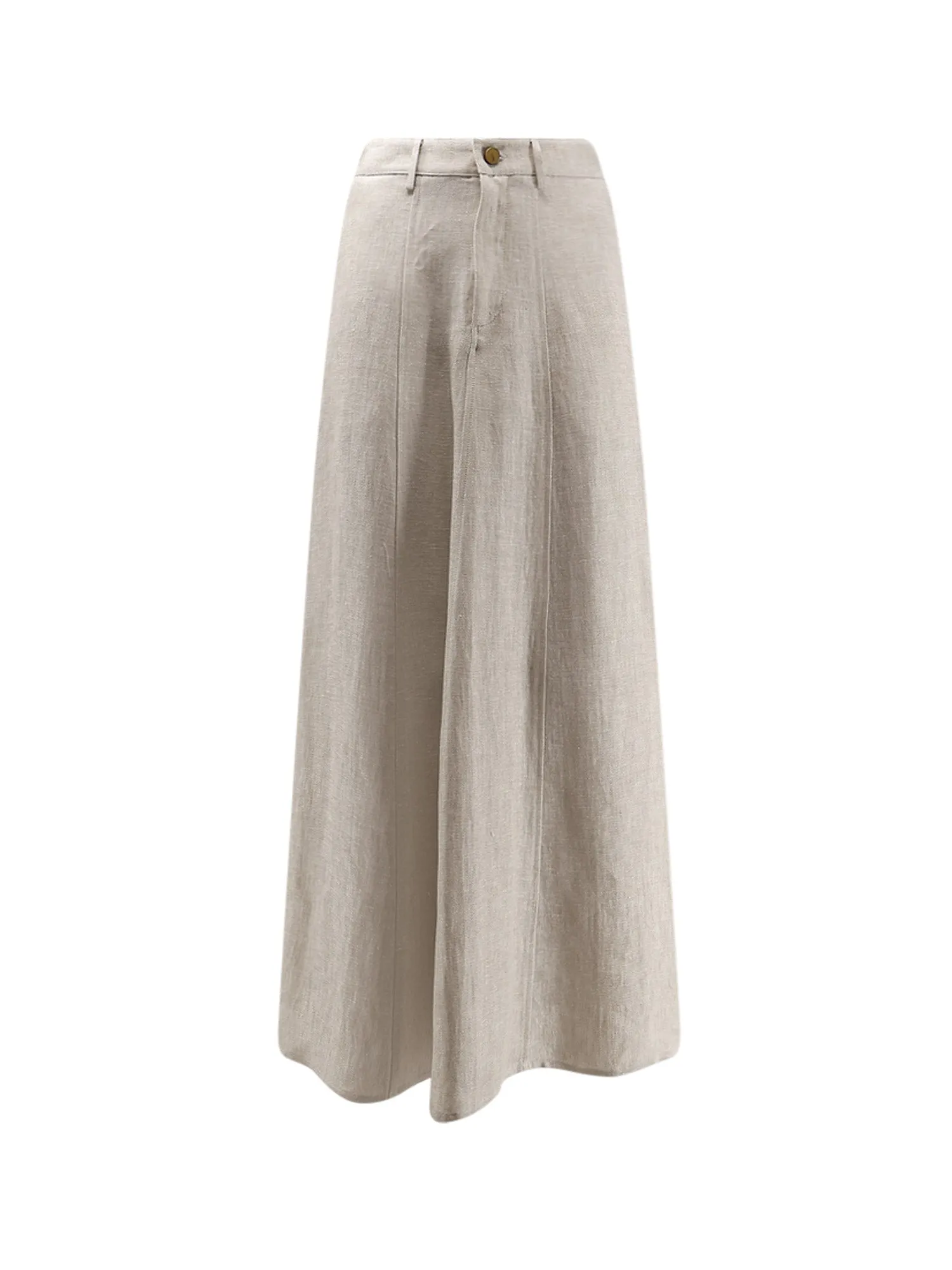 Flared Linen Skirt sold by Wanan Luxury