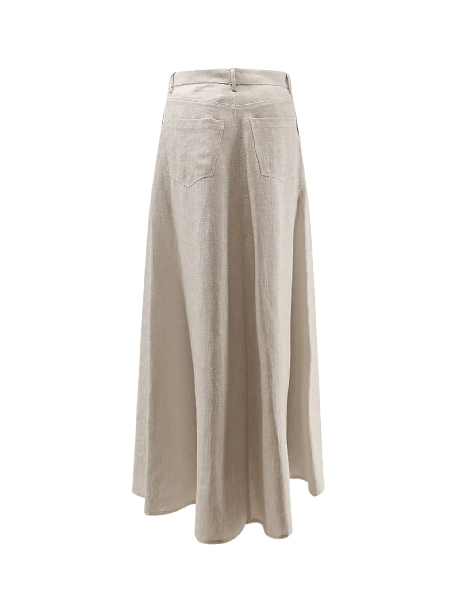 Flared Linen Skirt sold by Wanan Luxury product image thumbnail 2