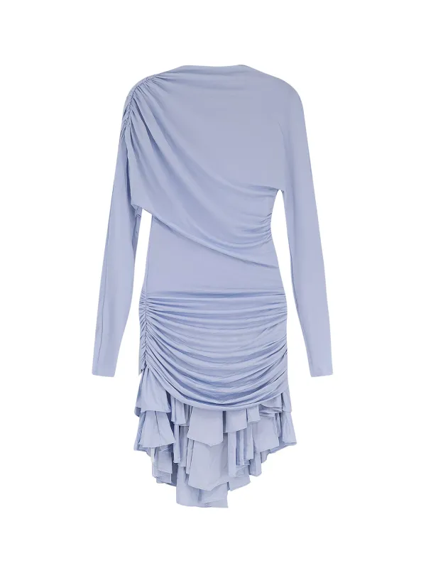 Gathered Jersey Mini Dress made by Self-Portrait