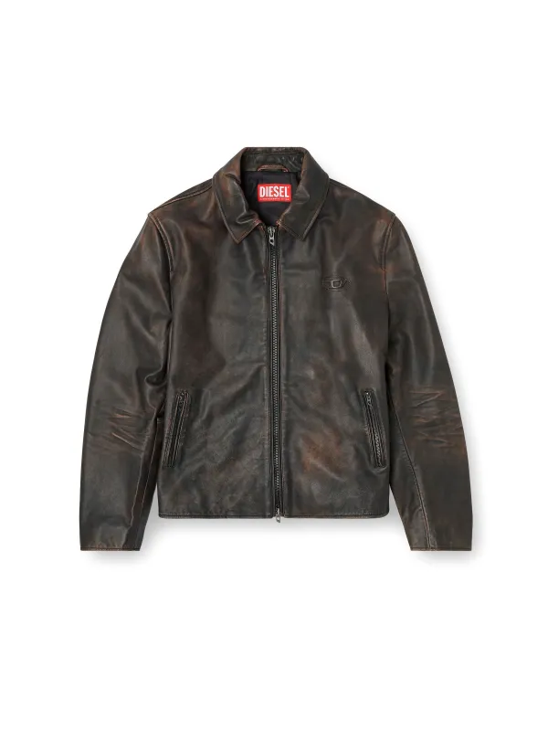 L-Amar-Wrd Leather Jacket made by Diesel