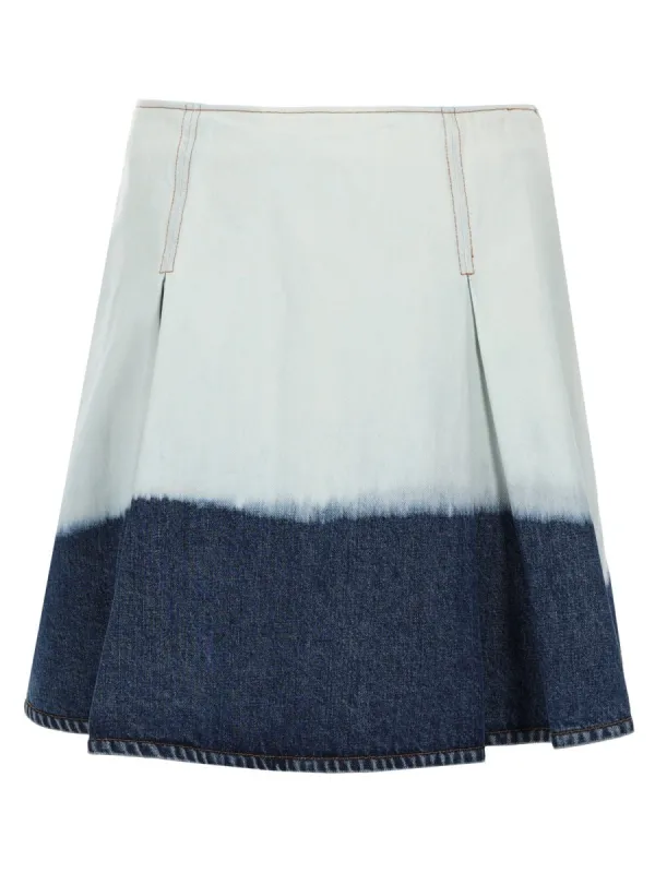 Denim Midi Skirt sold by Wanan Luxury